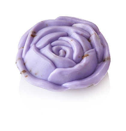 Schafmilchseife Rose, Lavendel, 8 cm